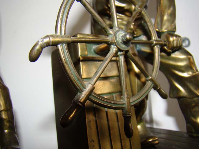 A pair of Gloucester Fisherman bookends made by Jennings Brothers circa 1930 — image 3